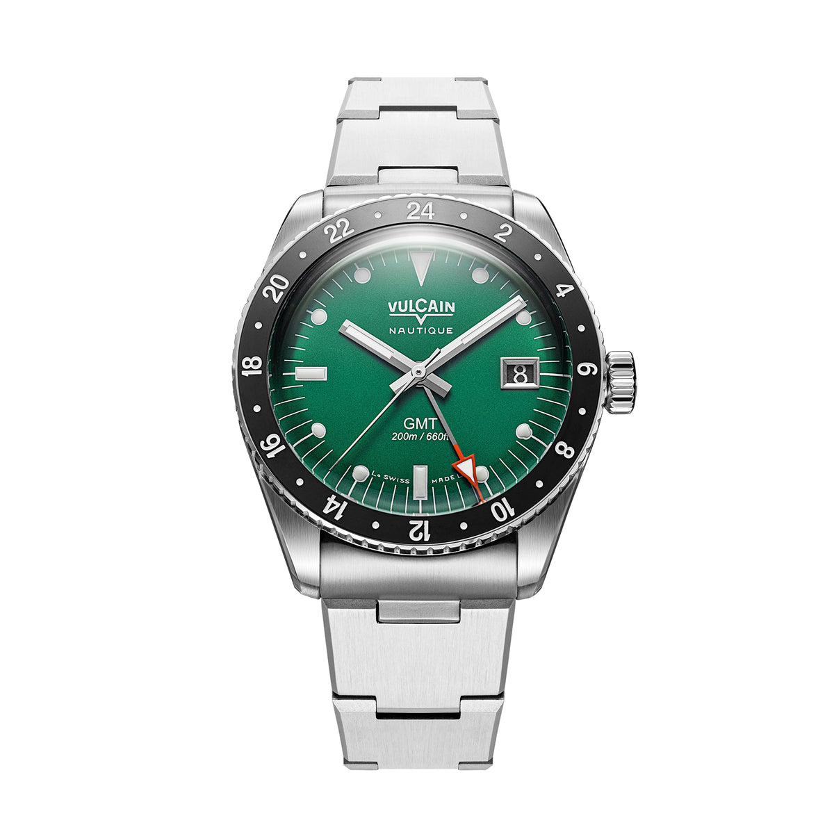 Vulcain Skindiver Nautical GMT Green (38mm) 680174BN7