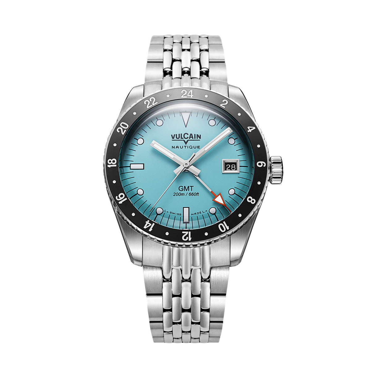 Vulcain Skindiver Nautical GMT Light Blue (38mm) 680174BM7