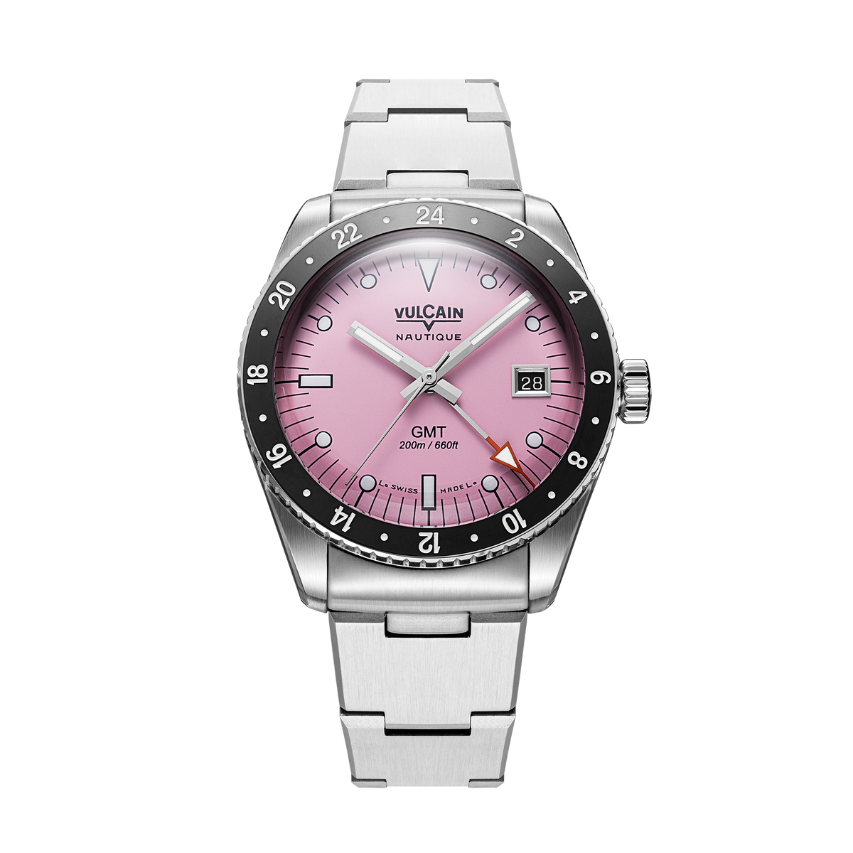 Vulcain Skindiver Nautical GMT Pink (38mm) 680174BL7