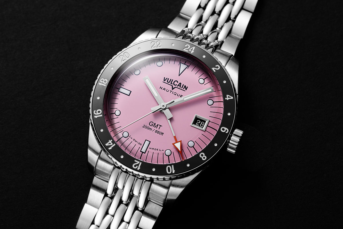 Vulcain Skindiver Nautical GMT Pink (38mm) 680174BL7