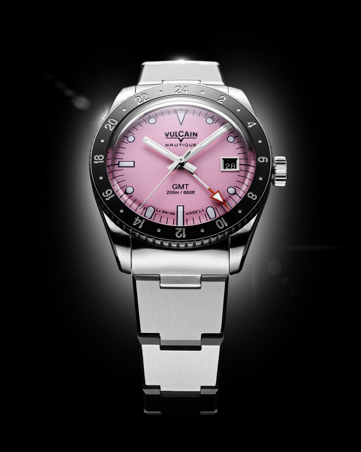 Vulcain Skindiver Nautical GMT Pink (38mm) 680174BL7