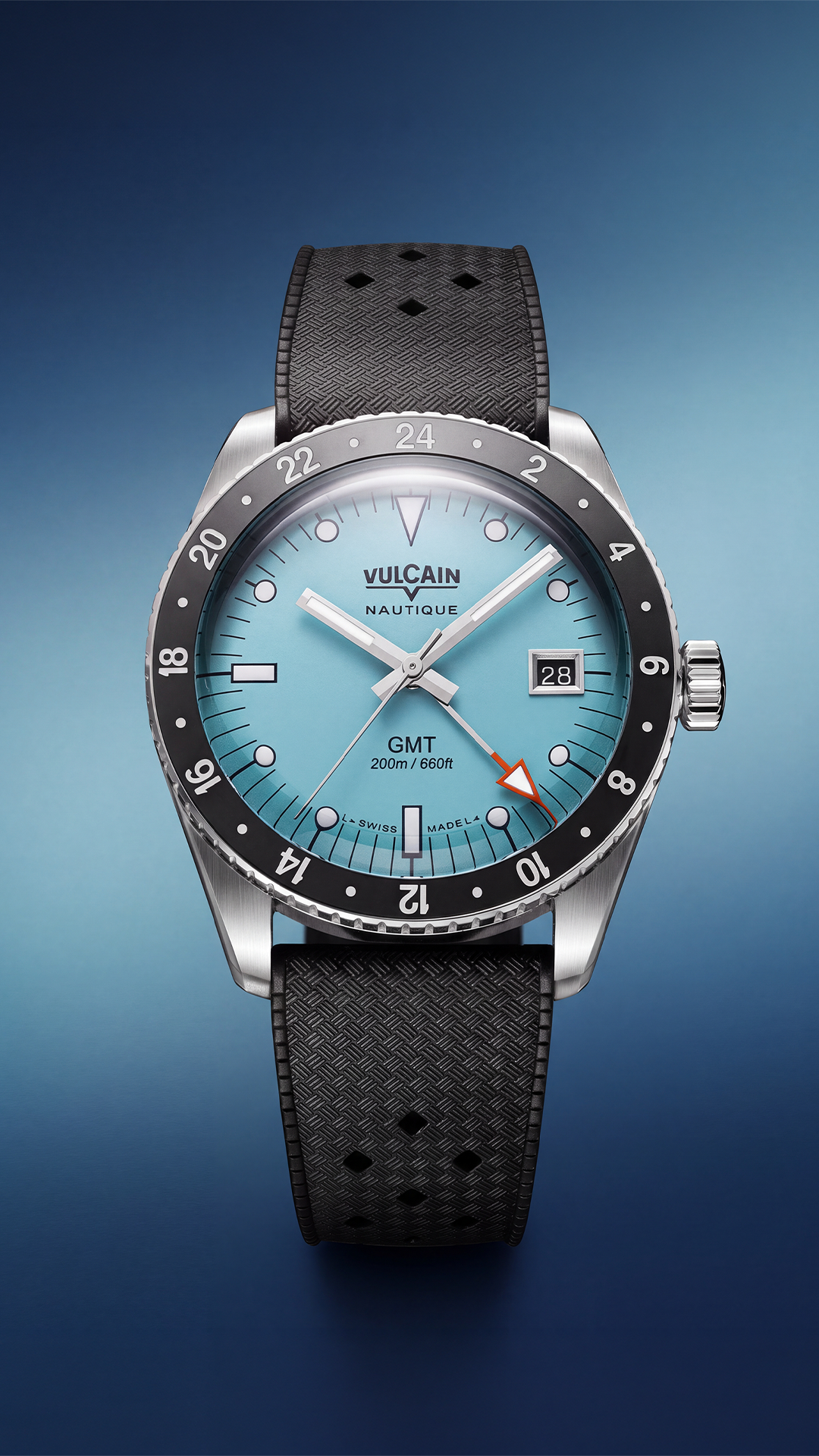 Vulcain Skindiver Nautical GMT Light Blue (38mm) 680174BM7