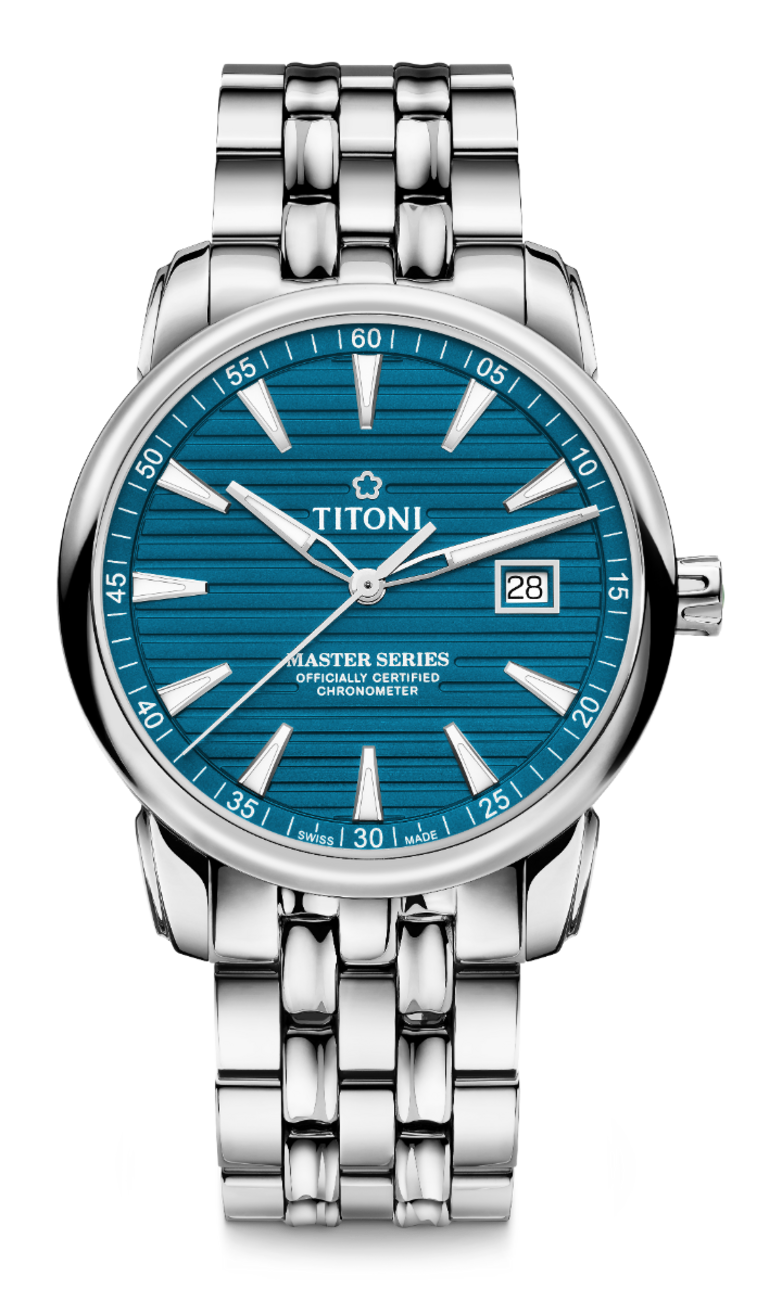 Titoni Master Series Chronometer Deep Sea Blue (41mm) 83188 S-735