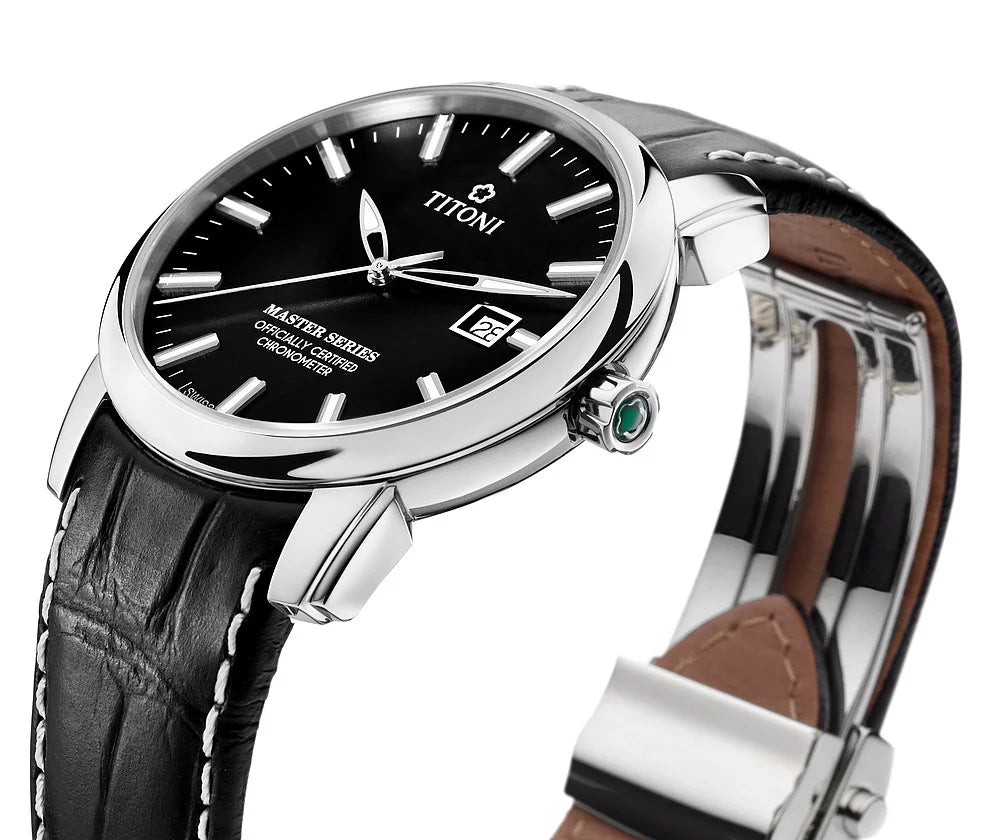Titoni Master Series Chronometer Black (41mm) 83188 S-ST-577