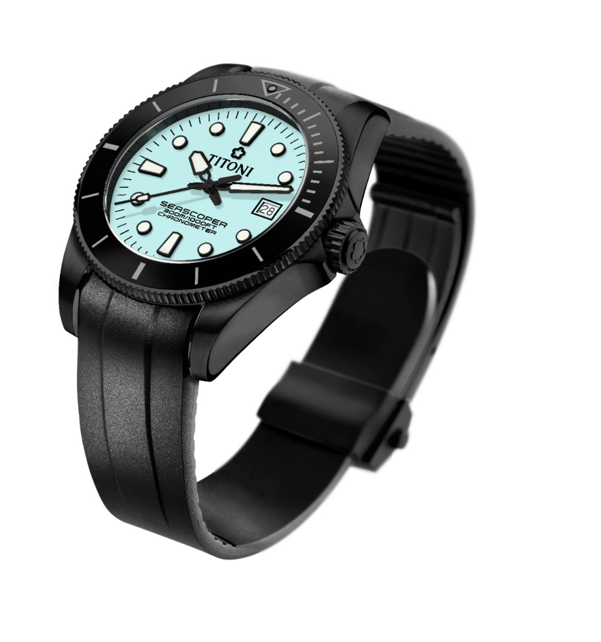 Titoni Seascoper 300 Ice Blue (42mm) 83300 B-BK-R-718