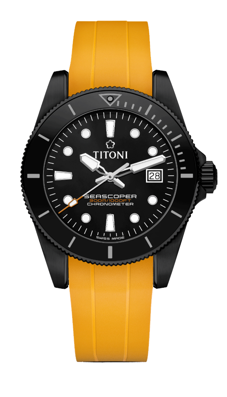 Titoni Seascoper 300 DLC Limited (42mm) 83300 B-BKRY-702