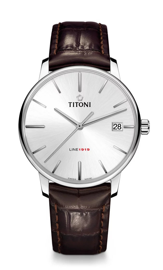 Titoni Line 1919 Silver (40mm) 83919 S-ST-575