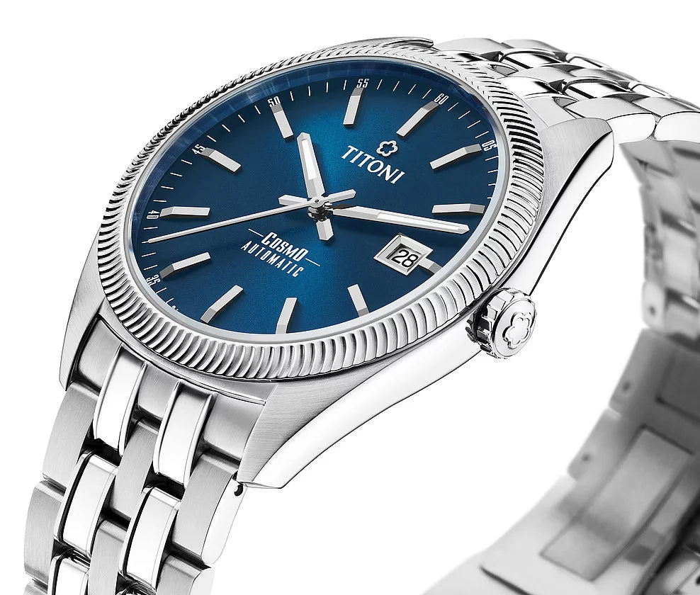 Titoni Cosmo Navy Blue (41mm) 878 S-612