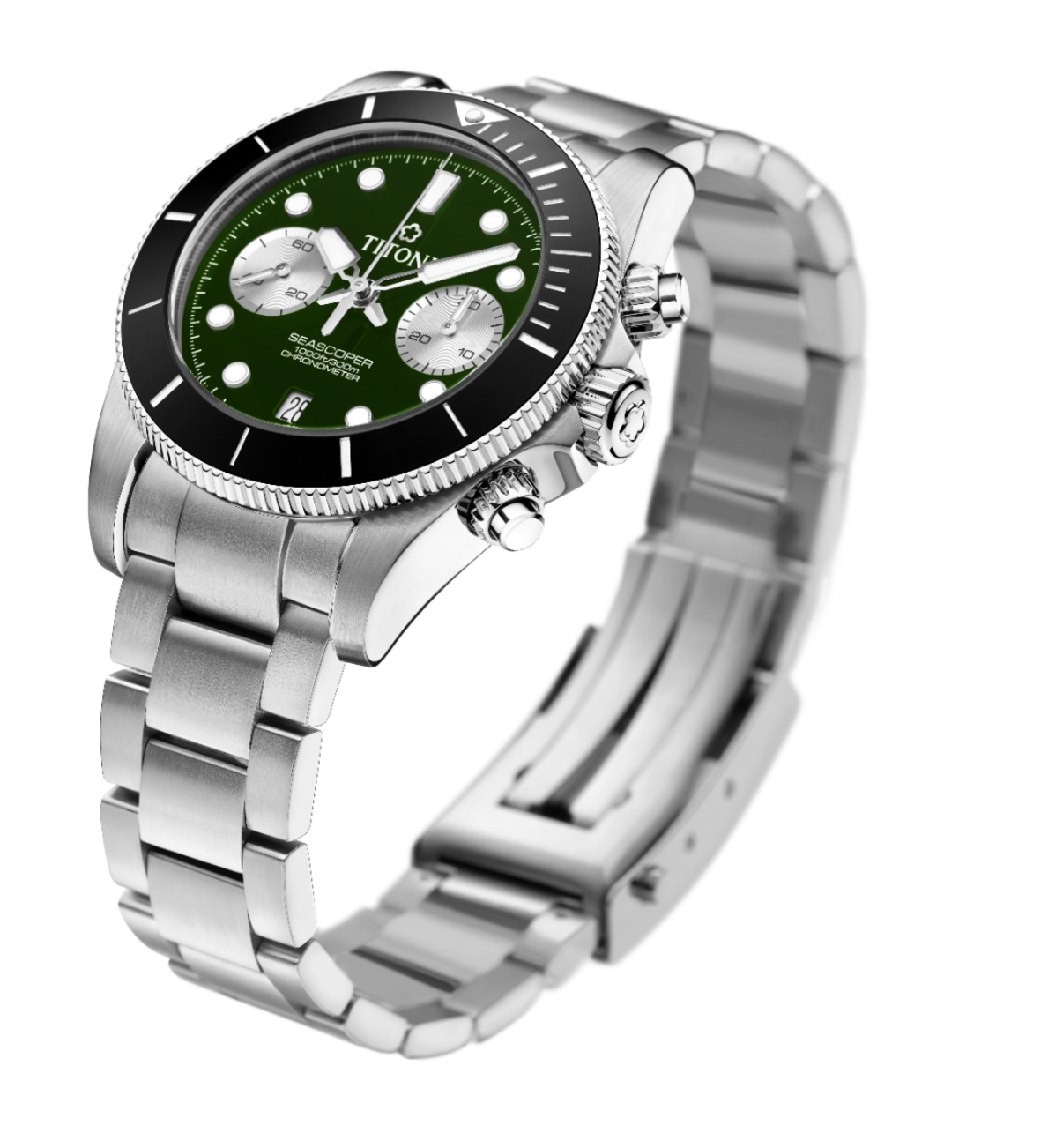 Titoni Seascoper 300 Chronograph Green (42mm) 94300 S-BK-733