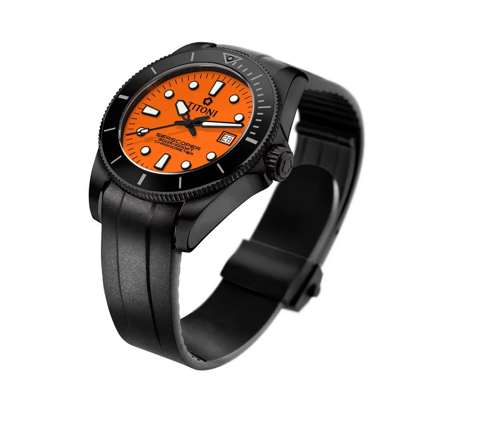 Titoni Seascoper 300 Orange Limited (42mm) 83300 B-BK-R-715
