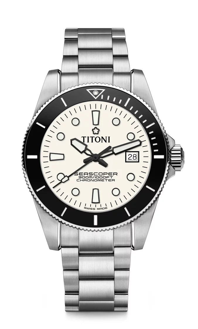 Titoni Seascoper 300 White (42mm) 83300 S-BK-713