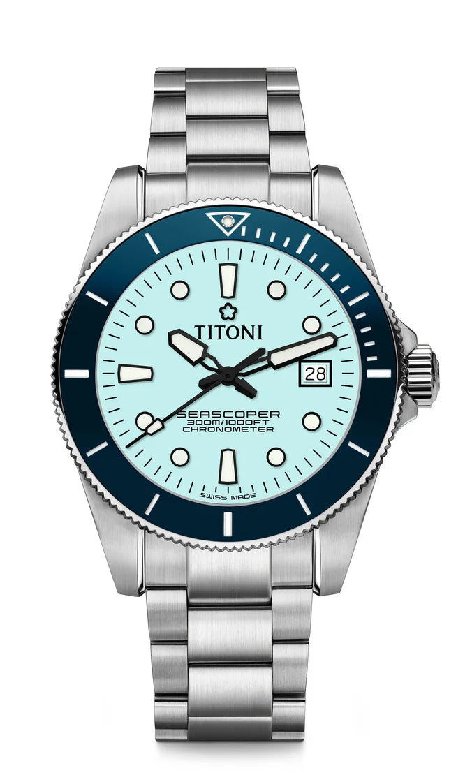 Titoni Seascoper 300 Ice Blue (42mm) 83300 S-BE-718