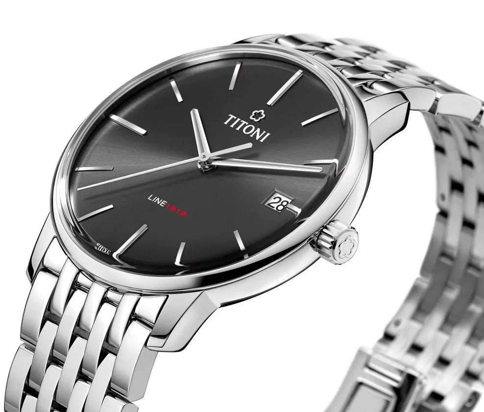 Titoni Line 1919 Anthracite (40mm) 83919 S-576