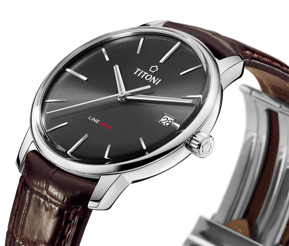 Titoni Line 1919 Anthracite (40mm) 83919 S-ST-576