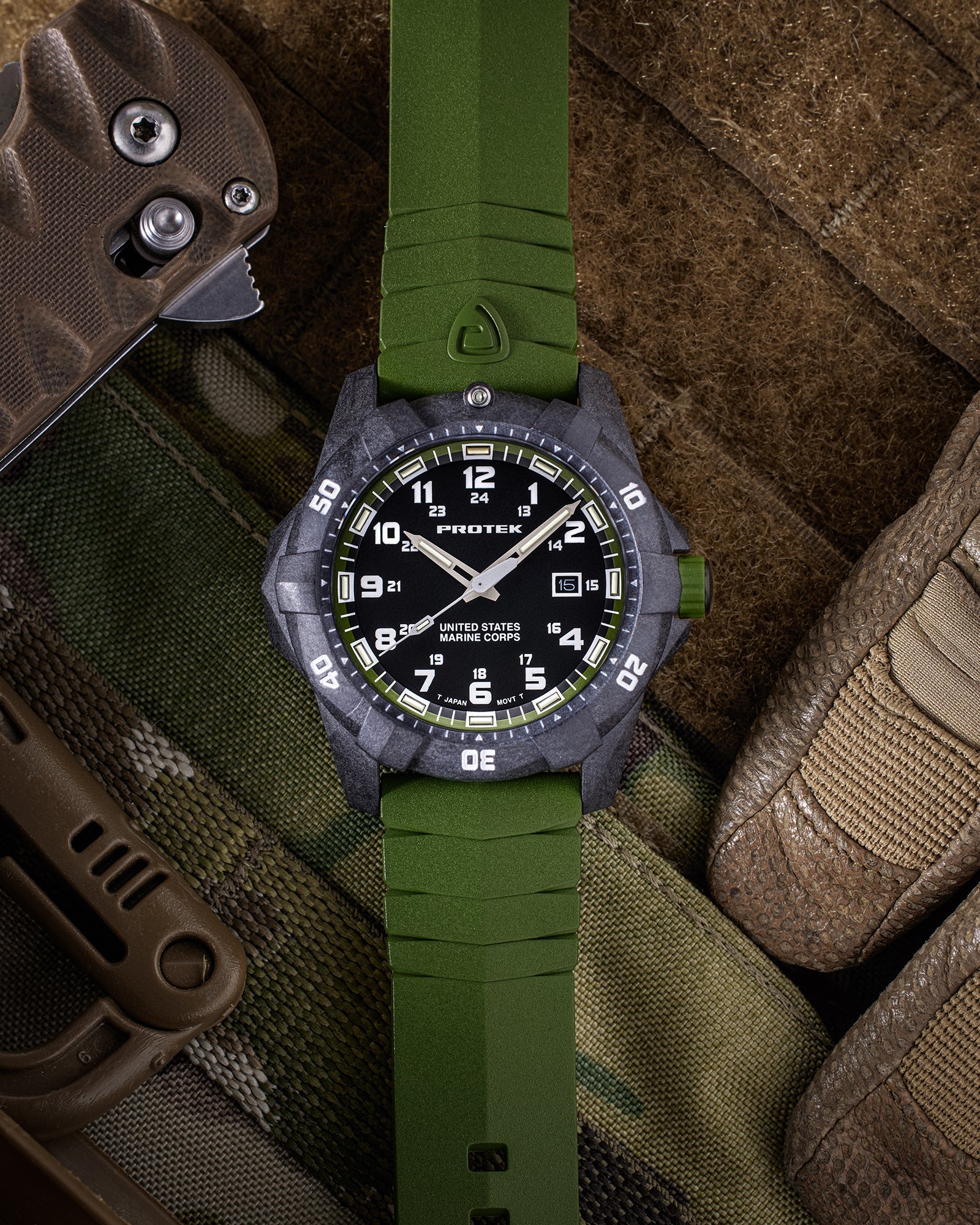 ProTek USMC Carbon Composite Dive Watch (42mm) PT1015G