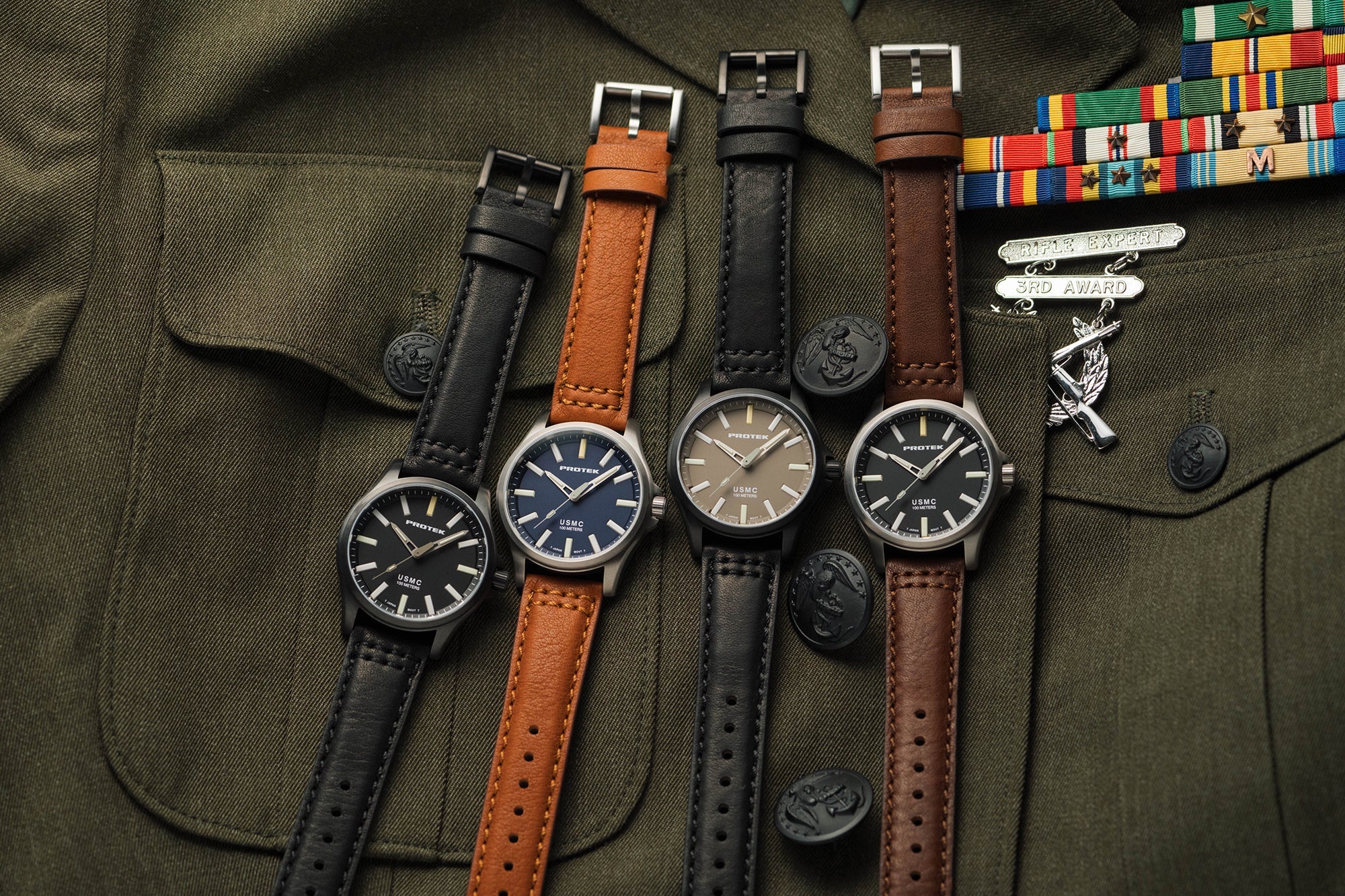 ProTek USMC Titanium Field Watch (40mm) PT3103