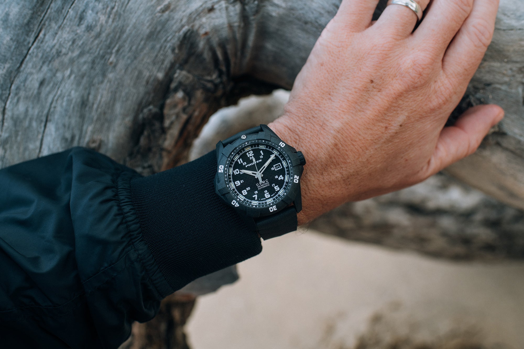 ProTek USMC Carbon Composite Automatic Dive Watch (42mm) PT1211