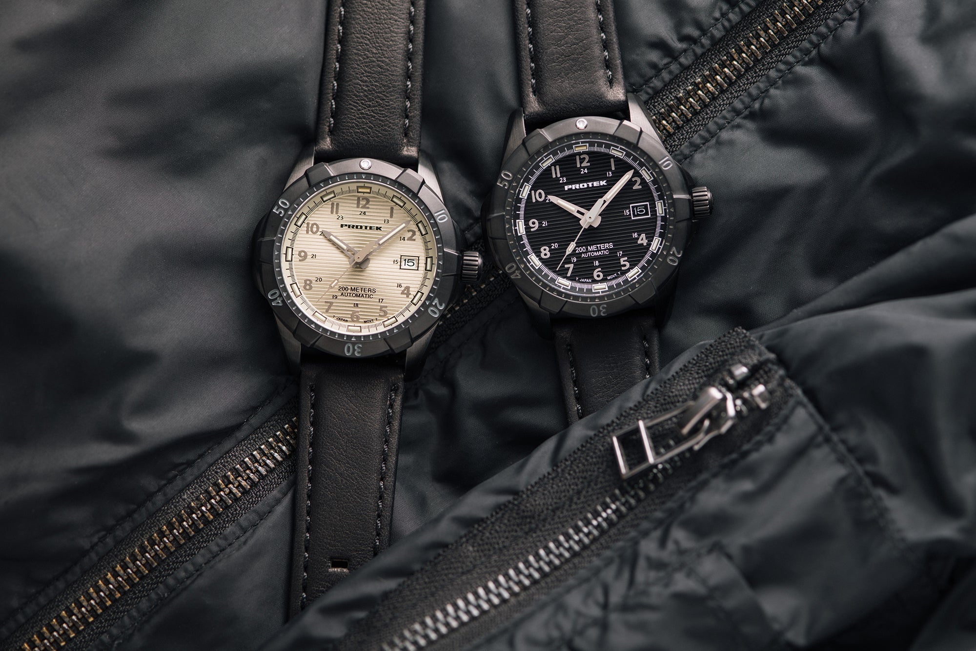 ProTek Automatic Black Steel Dive Watch (42mm) PT2202