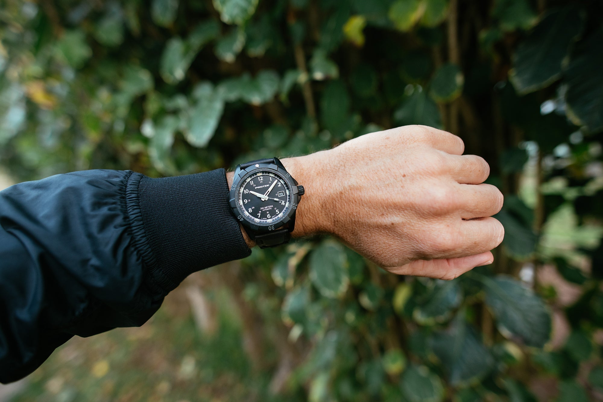 ProTek Automatic Black Steel Dive Watch (42mm) PT2202