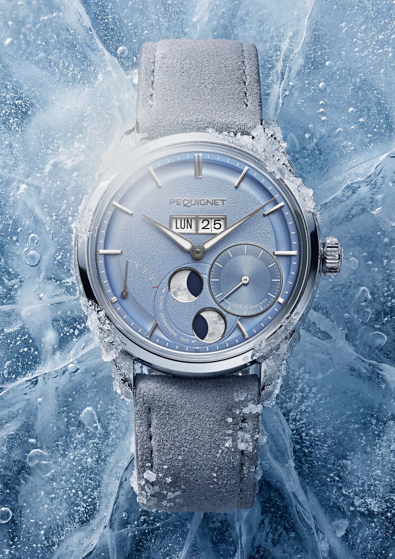 Pequignet Royale Paris Icy Blue Moon Phase (39.5mm) 9100613