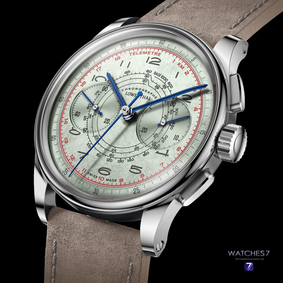 Lowenthal Villoresi Chronograph Palladio Verde (38.5mm)