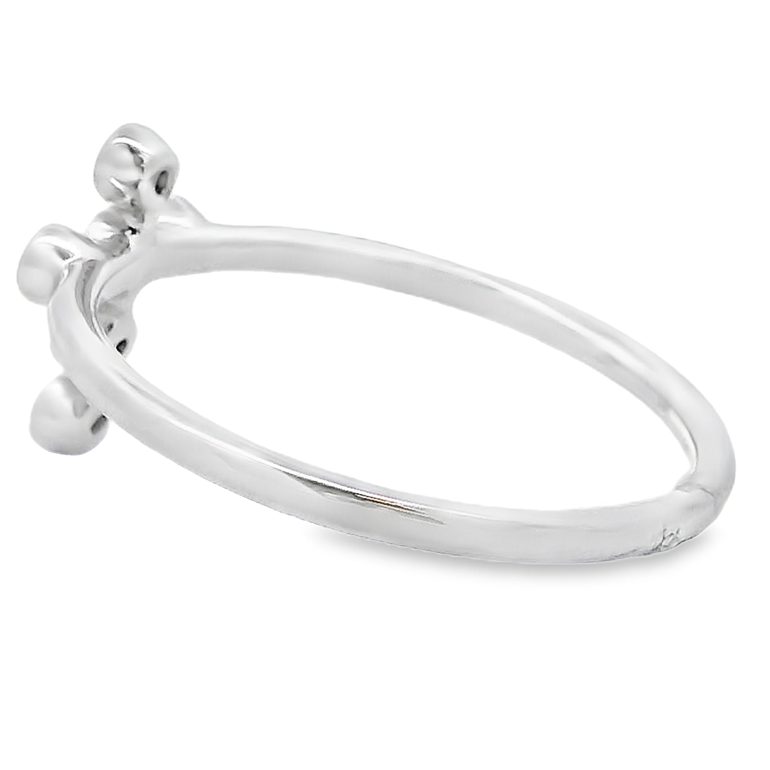 .12ct Ruby Cross Ring 14KT White Gold