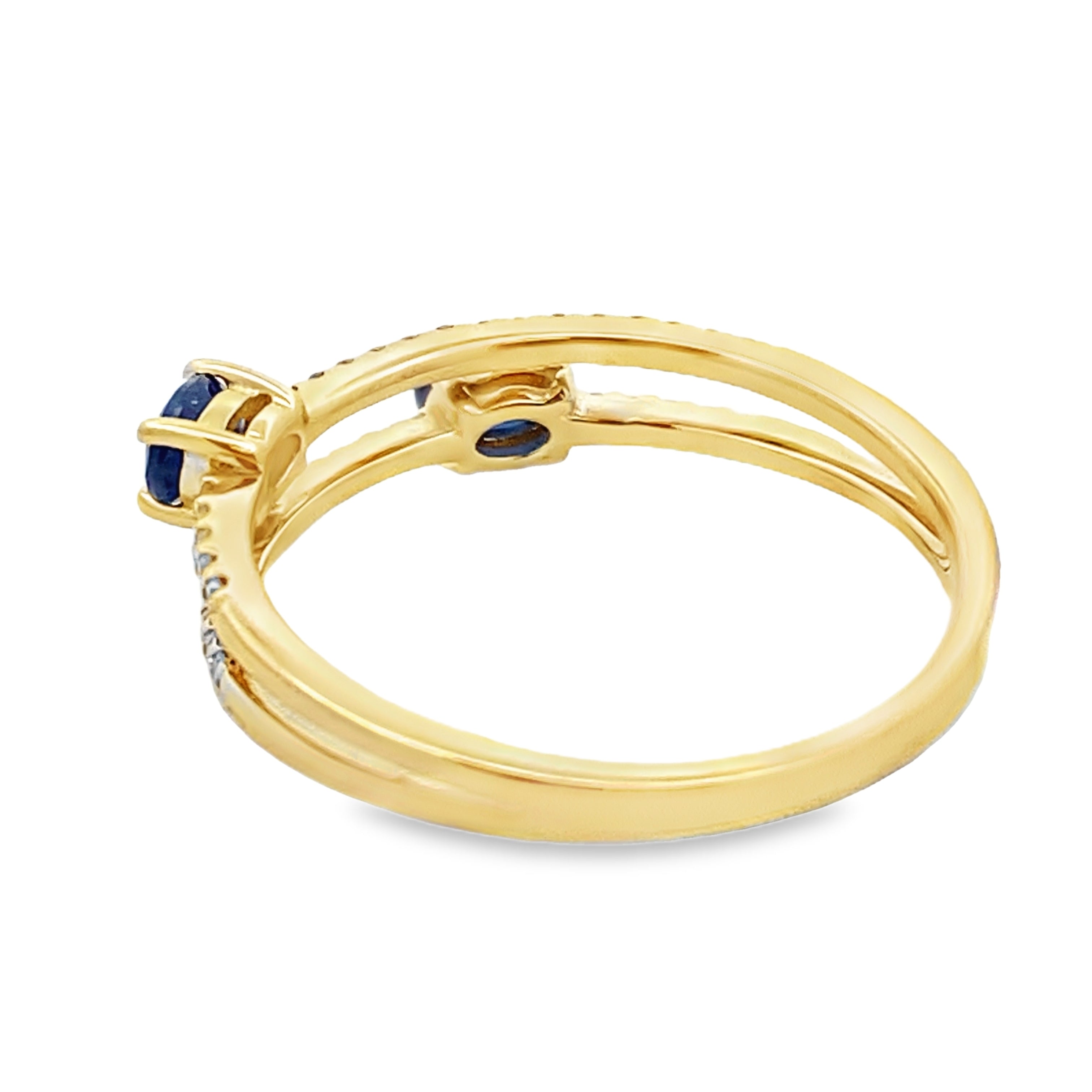 .61ct Sapphire Diamond Ring 14KT Yellow Gold