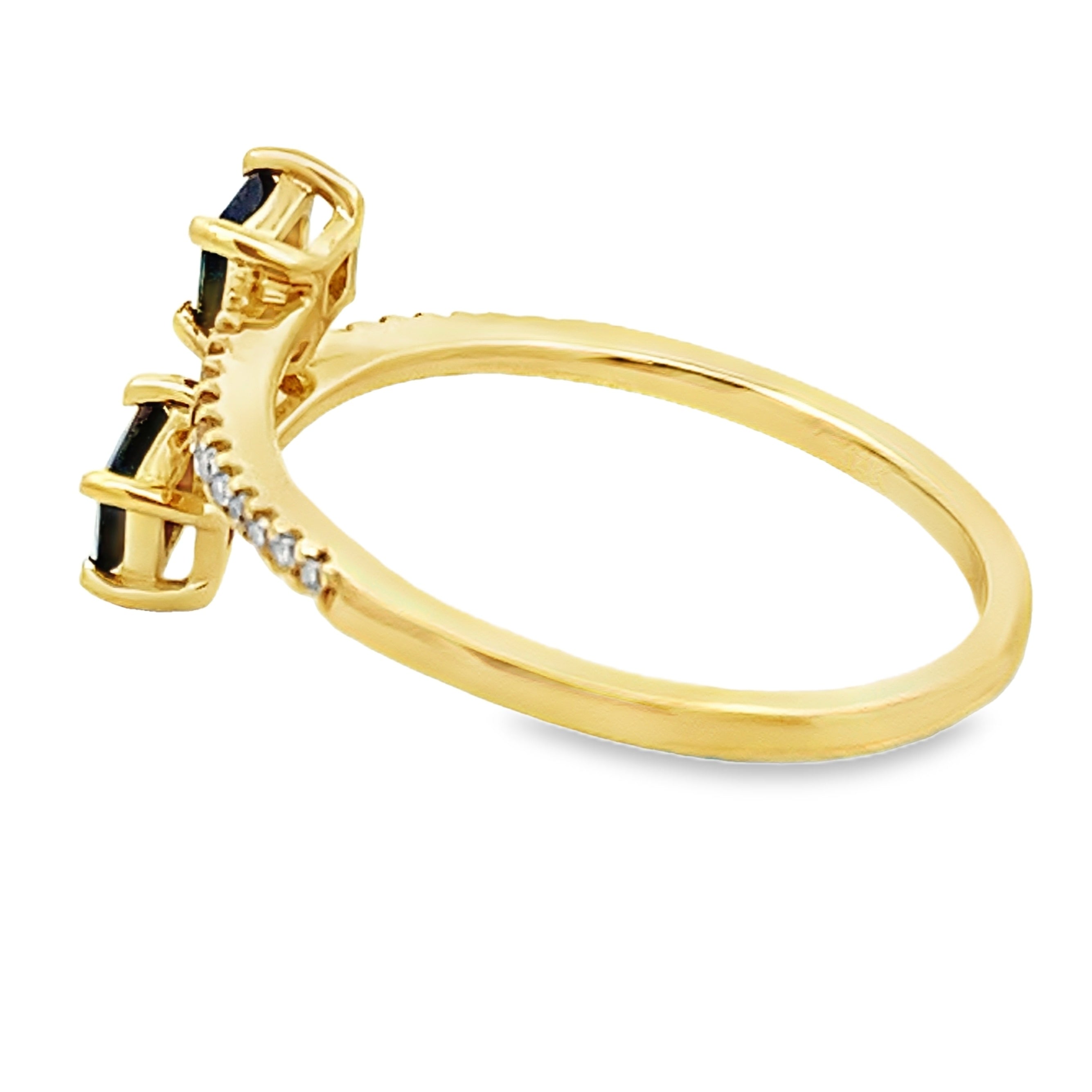 .61ct Sapphire Diamond Ring 14KT Yellow Gold