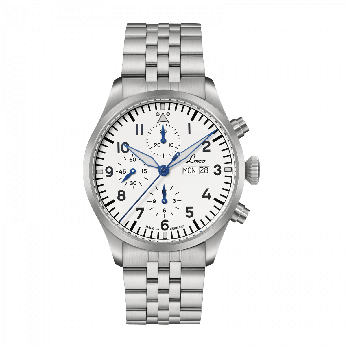Laco Kiel.2.MB Weiss Chronograph (43mm) Automatic 862153.MB