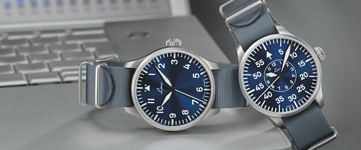 Laco Pilot Watch Aachen Blue Stunde (42mm) Automatic 862101