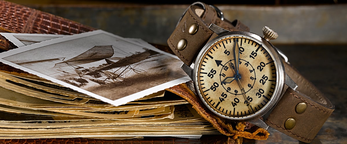 Laco Pilot Watch Original Wein Erbstuck (42mm) 861944