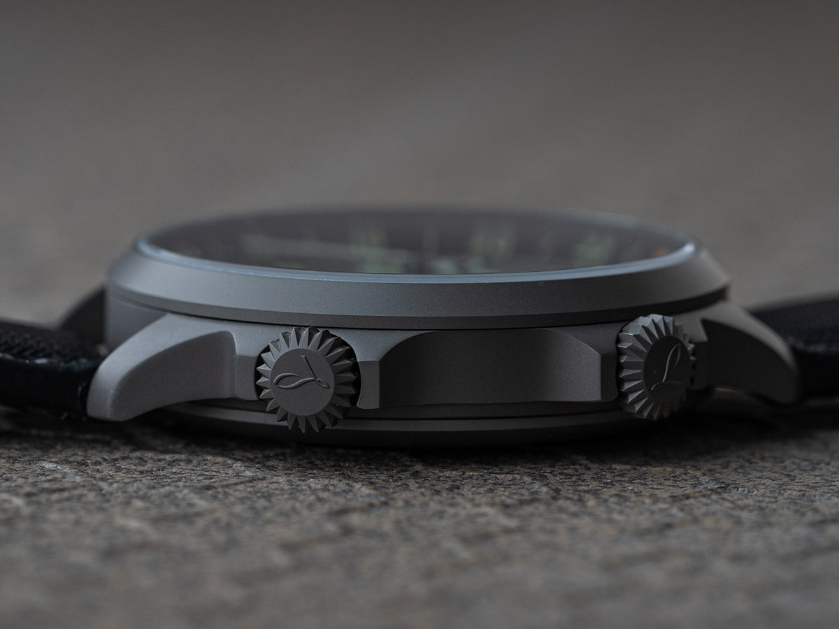 Laco Pilot Watch Frankfurt GMT Schwarz (43mm) Automatic 862120.2