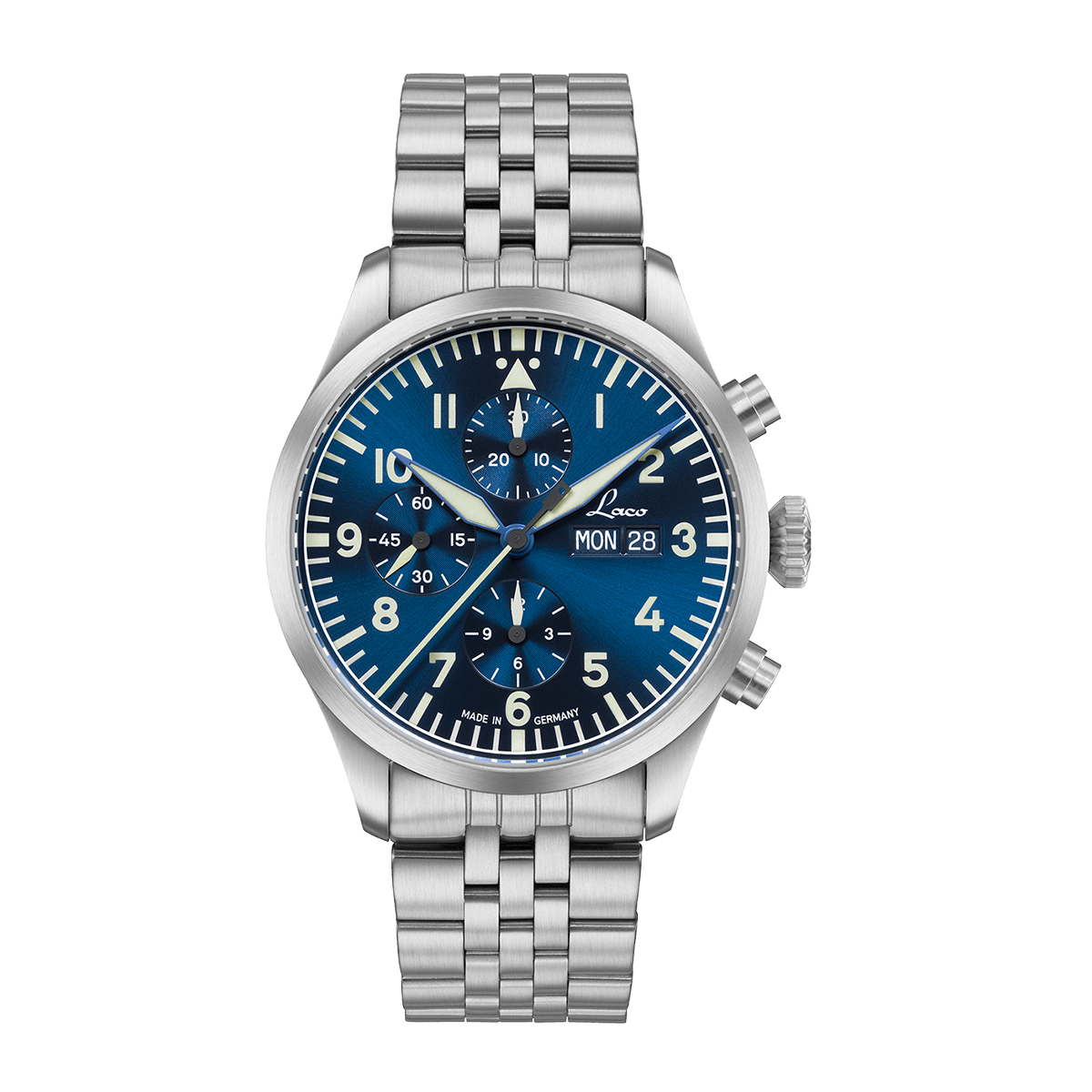 Laco Kiel.2.MB Blau Chronograph (43mm) Automatic 862186.MB