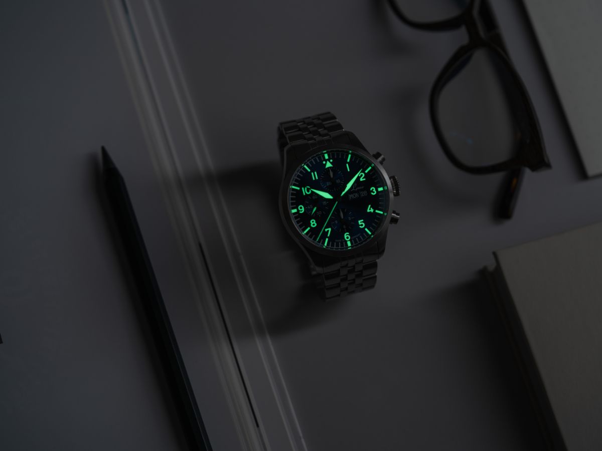 Laco Kiel.2.MB Blau Chronograph (43mm) Automatic 862186.MB