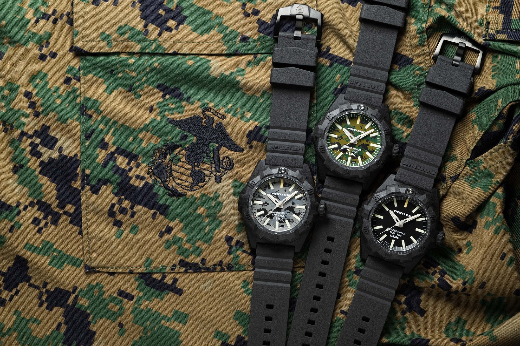 ProTek USMC Carbon Dive Watch (45mm) PT4101SF