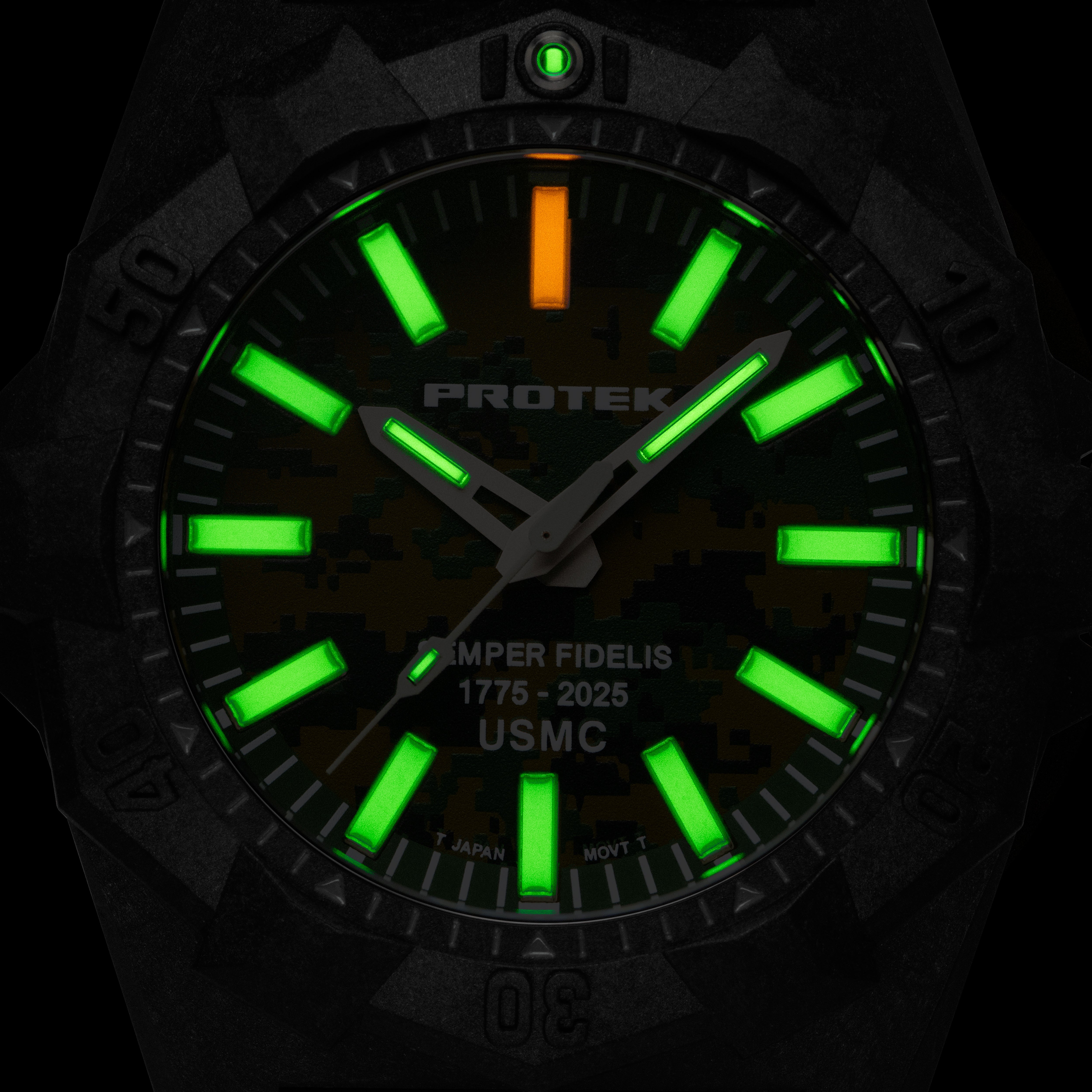 ProTek USMC Carbon Dive Watch (45mm) PT4101SF