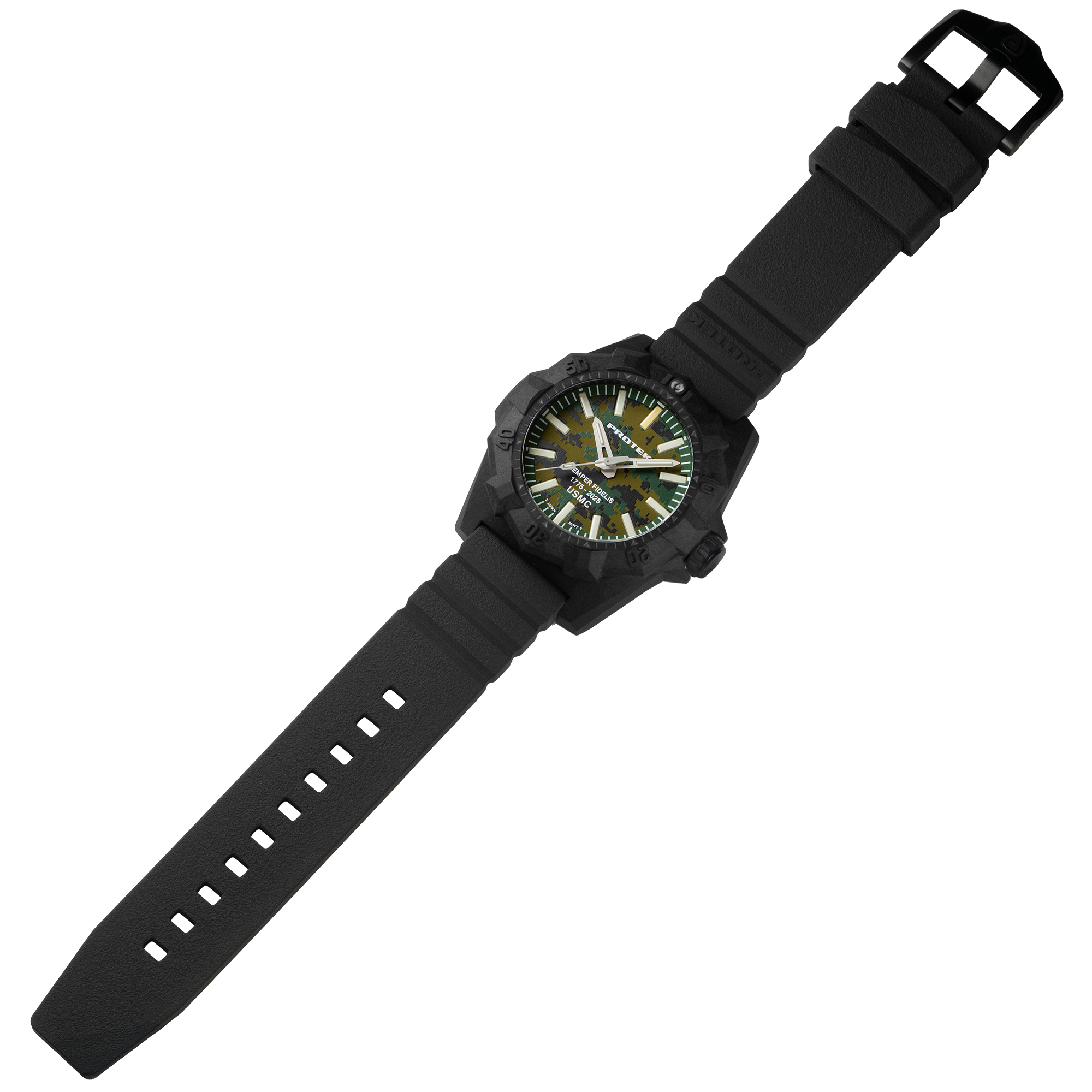 ProTek USMC 250th Anniversary Agressor Carbon Dive Watch (45mm) PT4105SFC