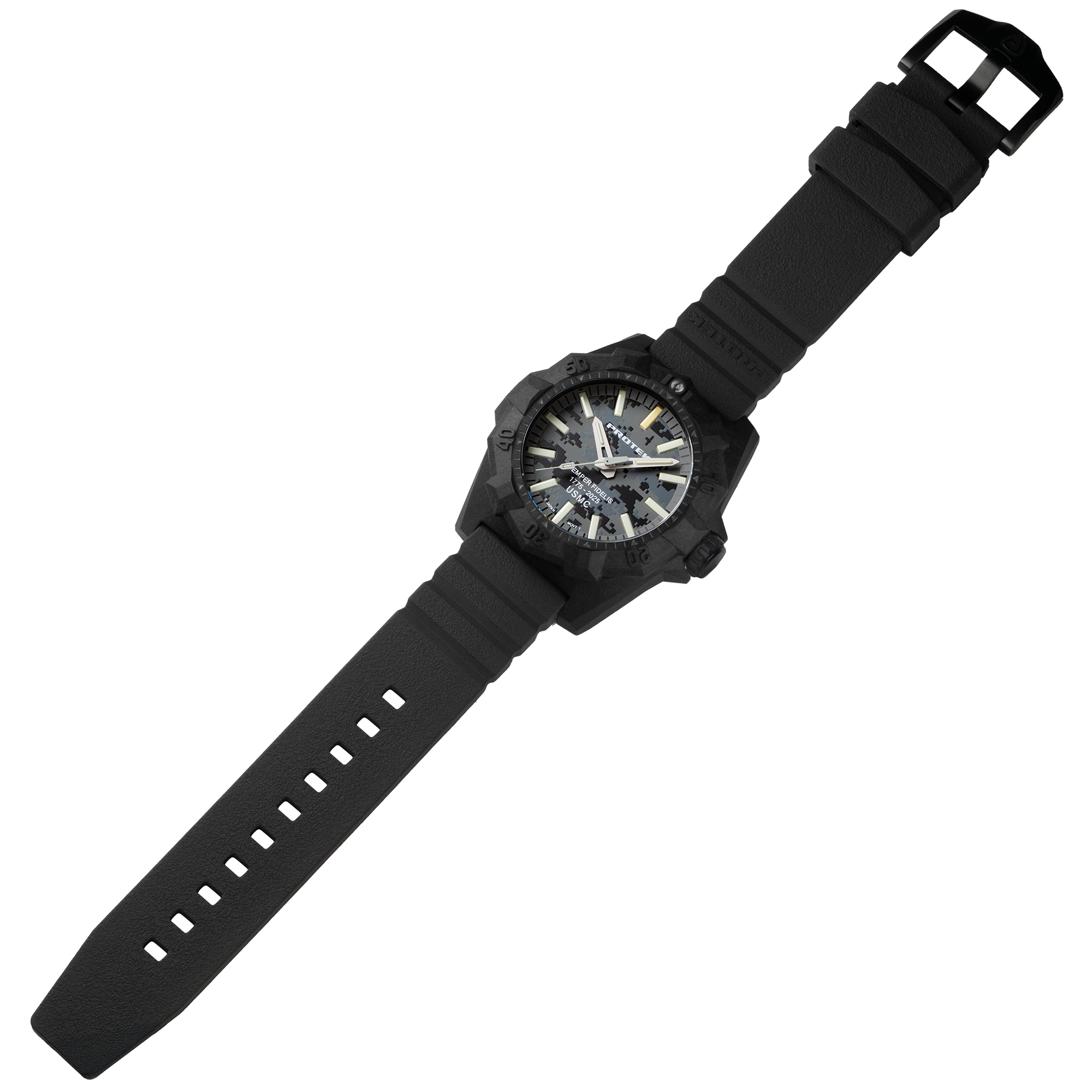 ProTek USMC 250th Anniversary Agressor Carbon Dive Watch (45mm) PT4109SFC