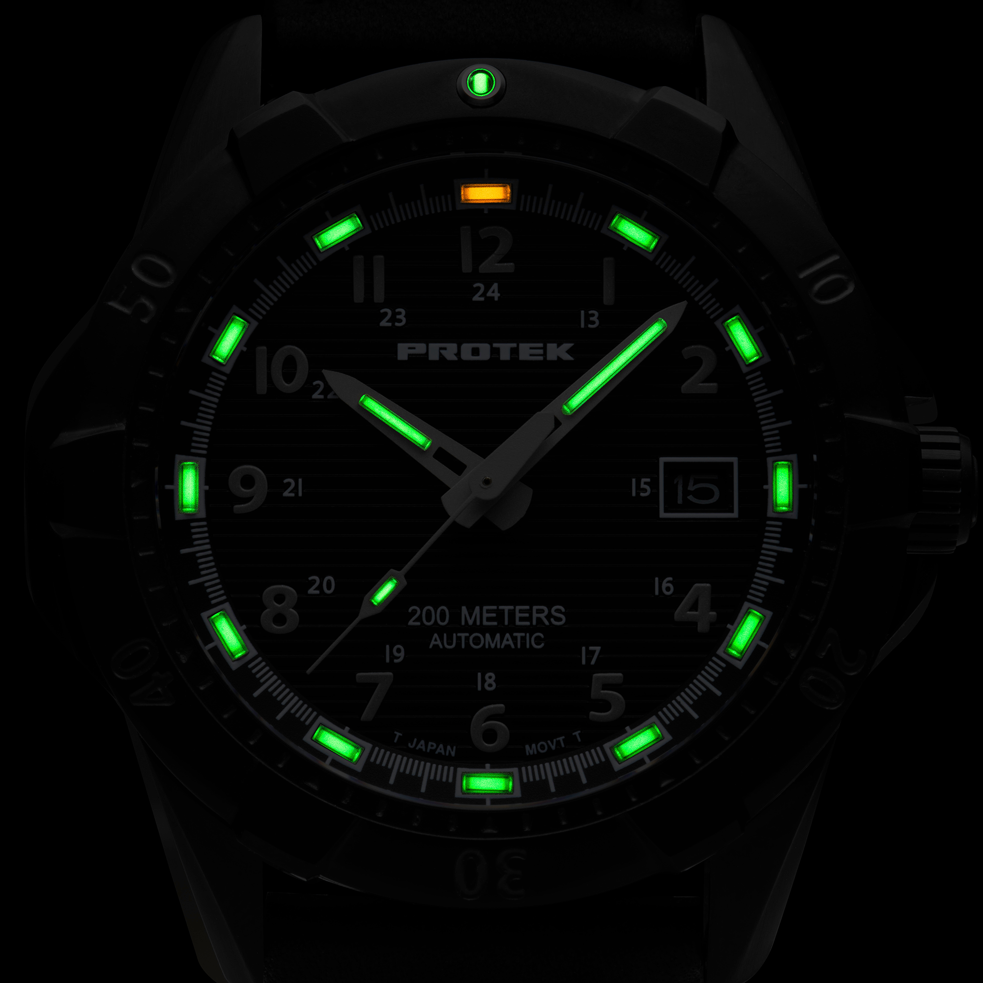 ProTek Automatic Steel Dive Watch (42mm) PT2207BR