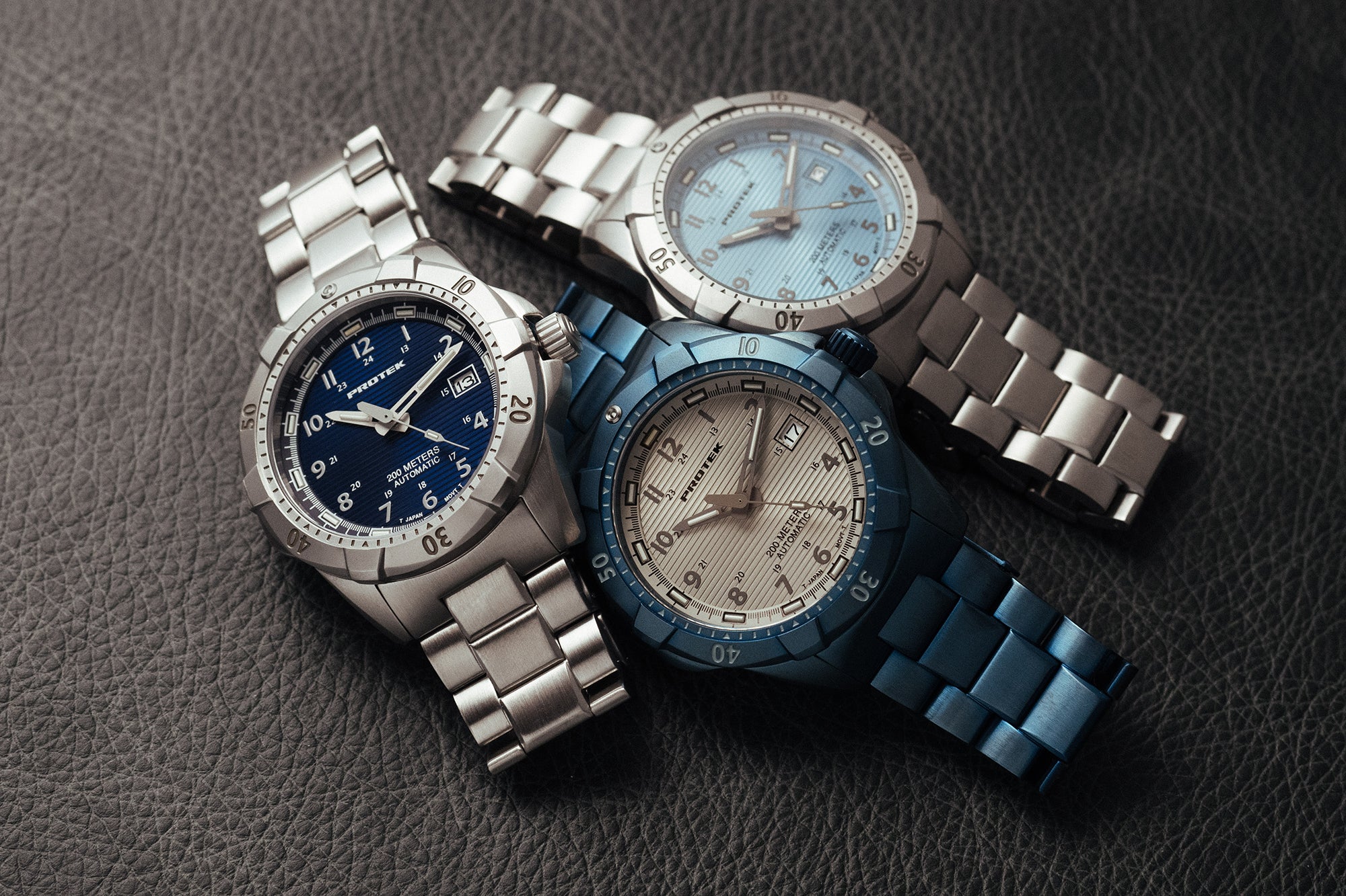 ProTek Automatic Blue Steel Dive Watch (42mm) PT2213BR