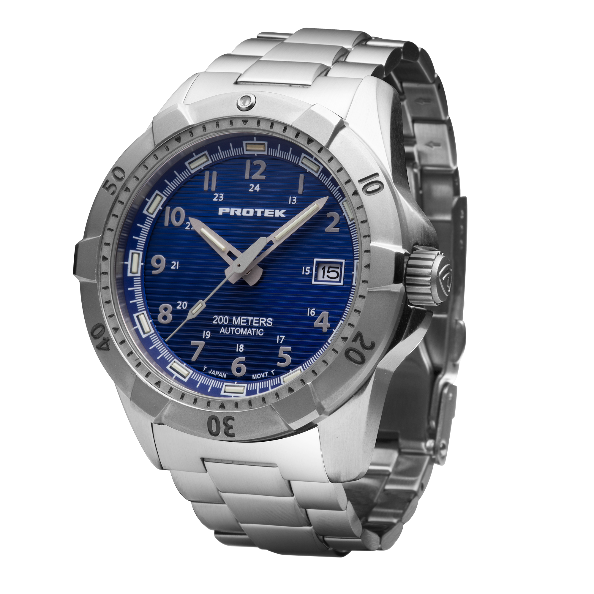 ProTek Automatic Steel Dive Watch (42mm) PT2203BR