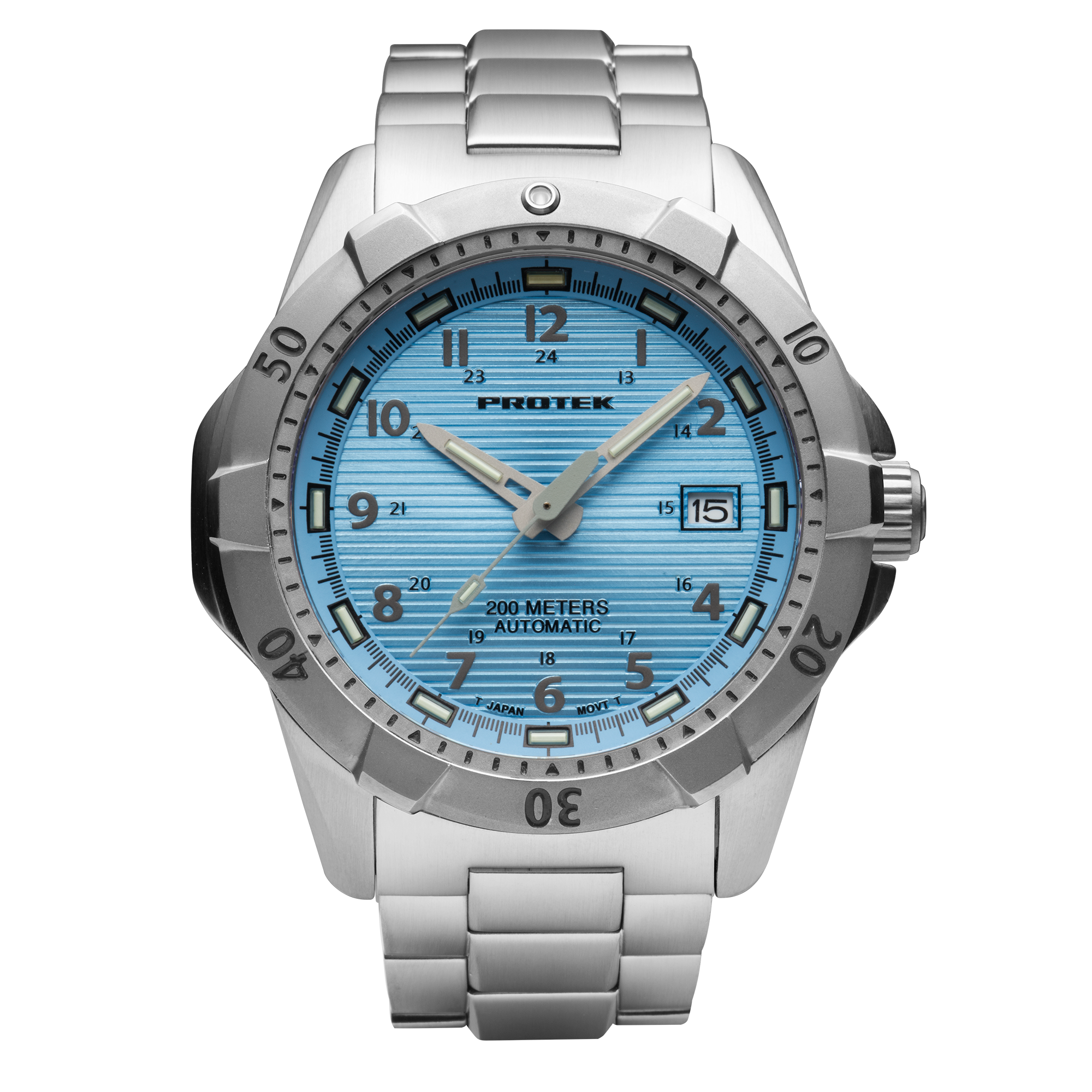 ProTek Automatic Steel Dive Watch (42mm) PT2207BR