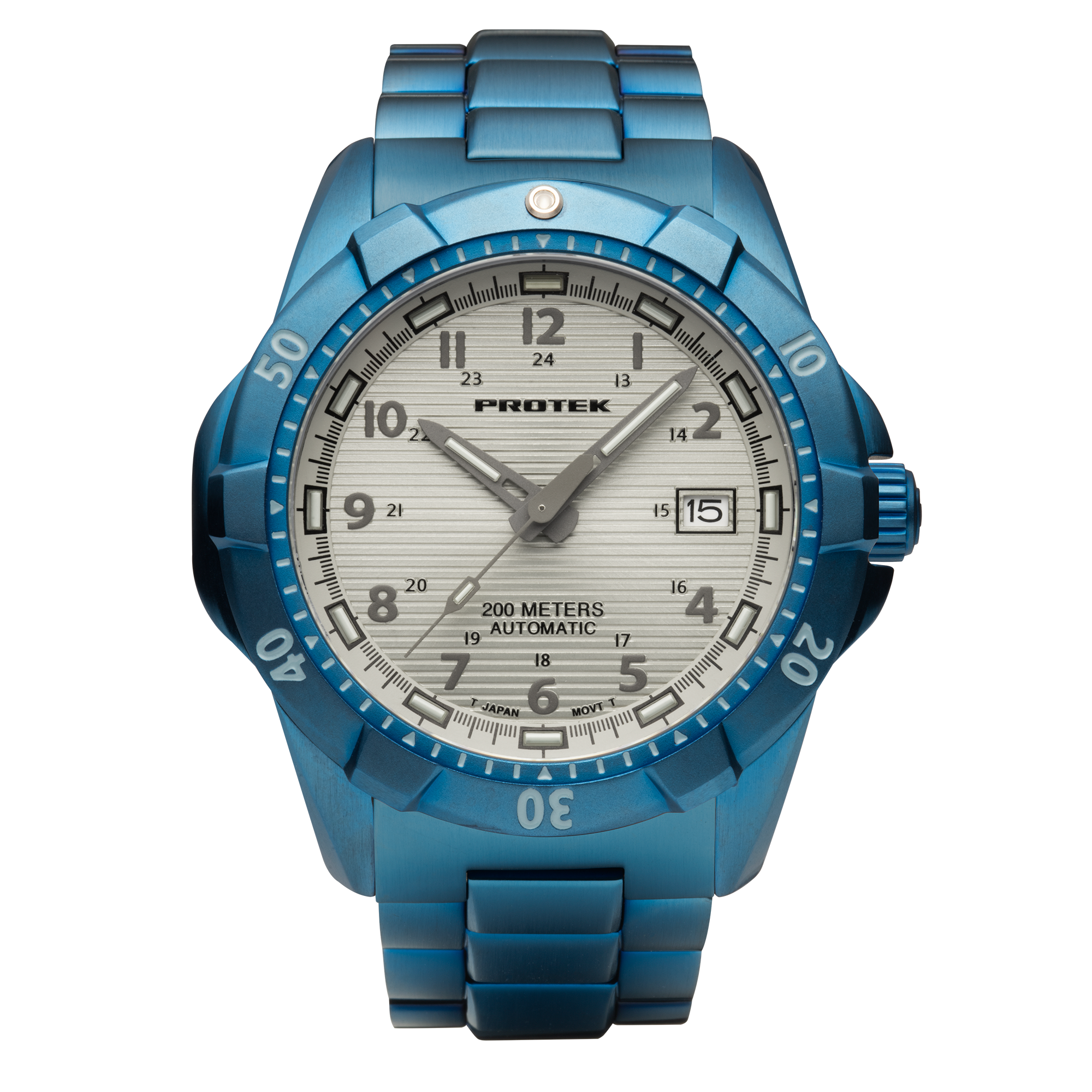 ProTek Automatic Blue Steel Dive Watch (42mm) PT2213BR