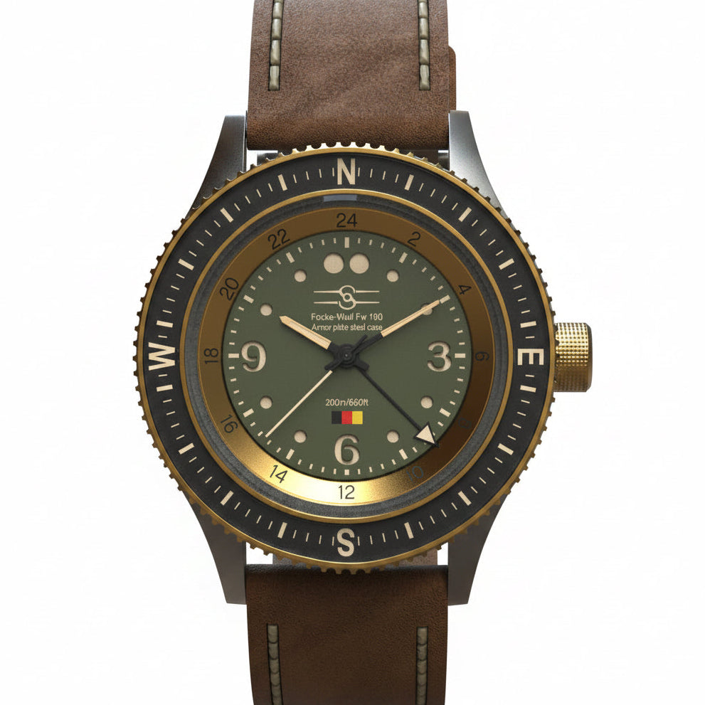 Sopwith Focke-Wulf Fw 190 Tunisian Desert GMT (41mm)