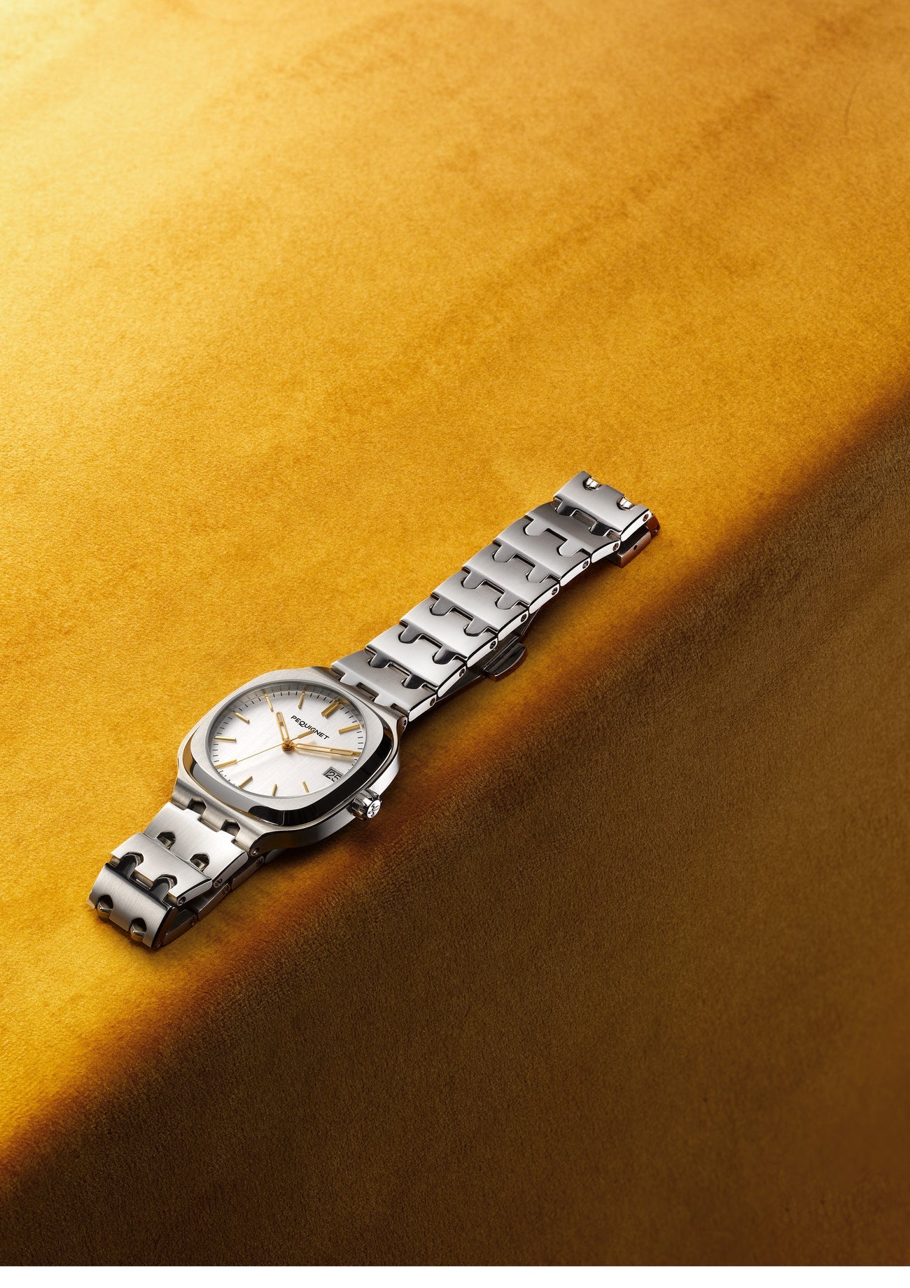 Pequignet Concorde Silver w/ Gold (40mm) 9040333