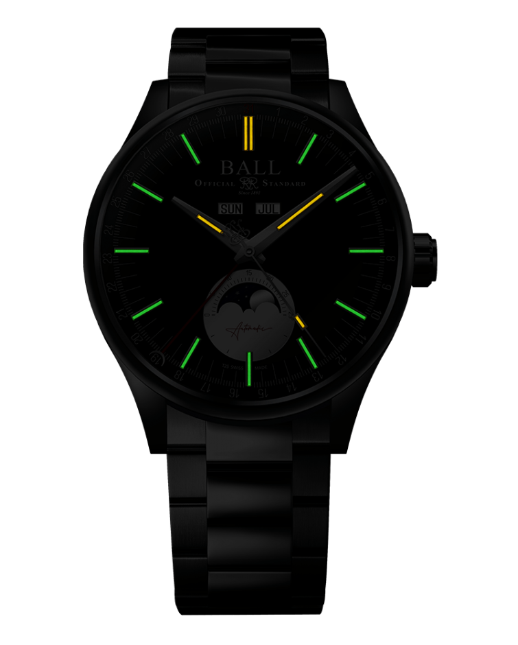 BALL Engineer II Moon Calendar (40mm) Black NM3016C-S2J-BK