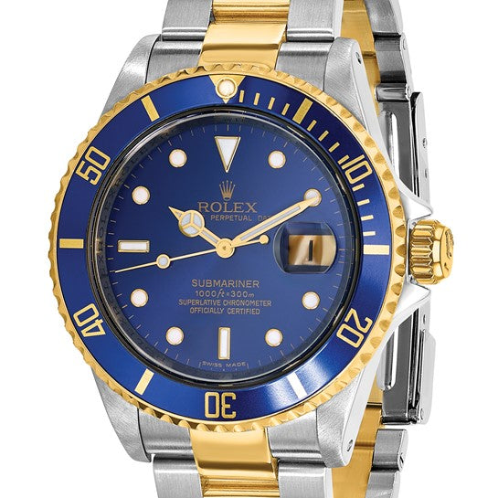 Rolex Oyster Perpetual Submariner Bluesy 40mm Pre Owned 16613