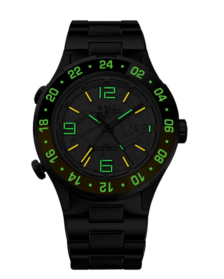 BALL Roadmaster Marine GMT Meteorite (40mm) DG3000A-S15C-MSL