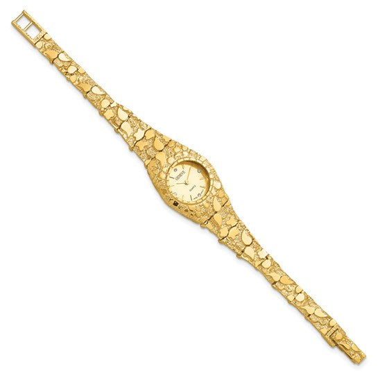 GENEVE 10K Nugget Quartz Watch 10N260Y