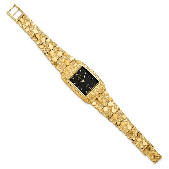 GENEVE 10K Nugget Quartz Watch 10N262B